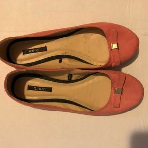 Pink flats